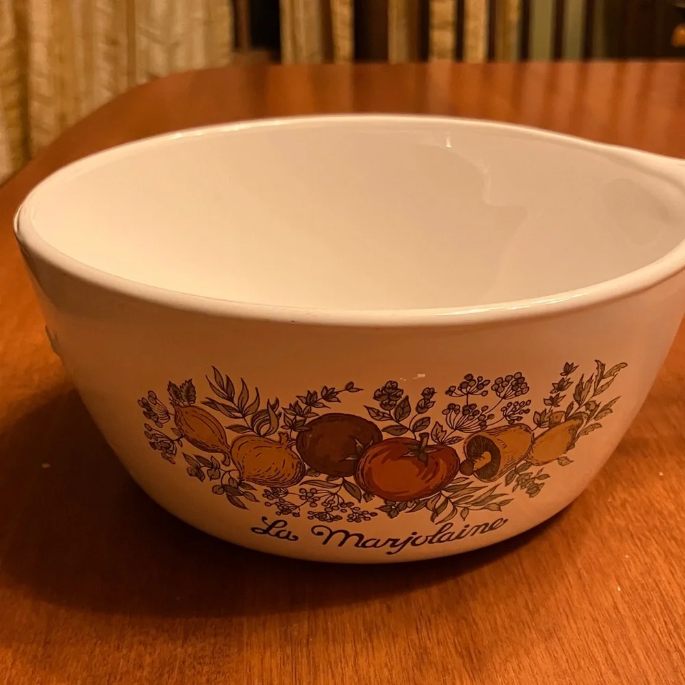 Corningware vintage Spice of Life mushroom handled veggie small saucepan